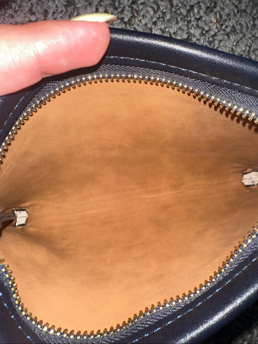 Michael Kors Cream MK Monogram Mini with Black Trim